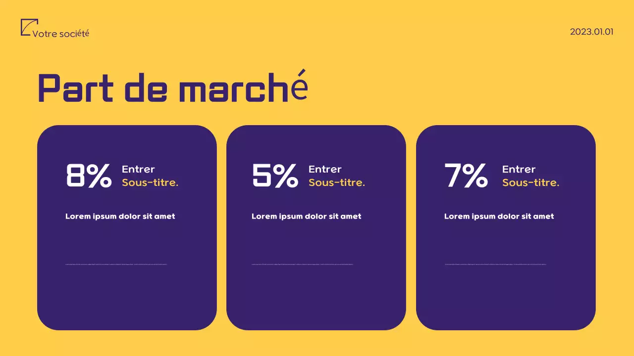 Document de proposition marketing minimaliste violet
