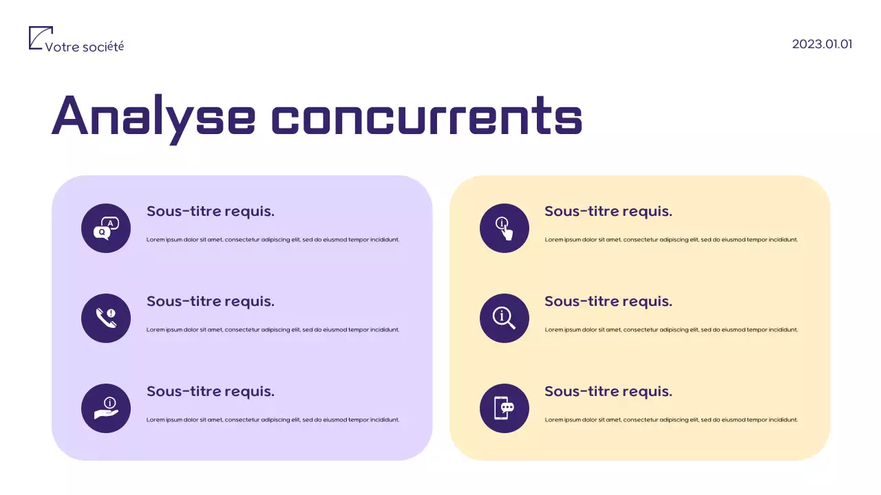 Document de proposition marketing minimaliste violet