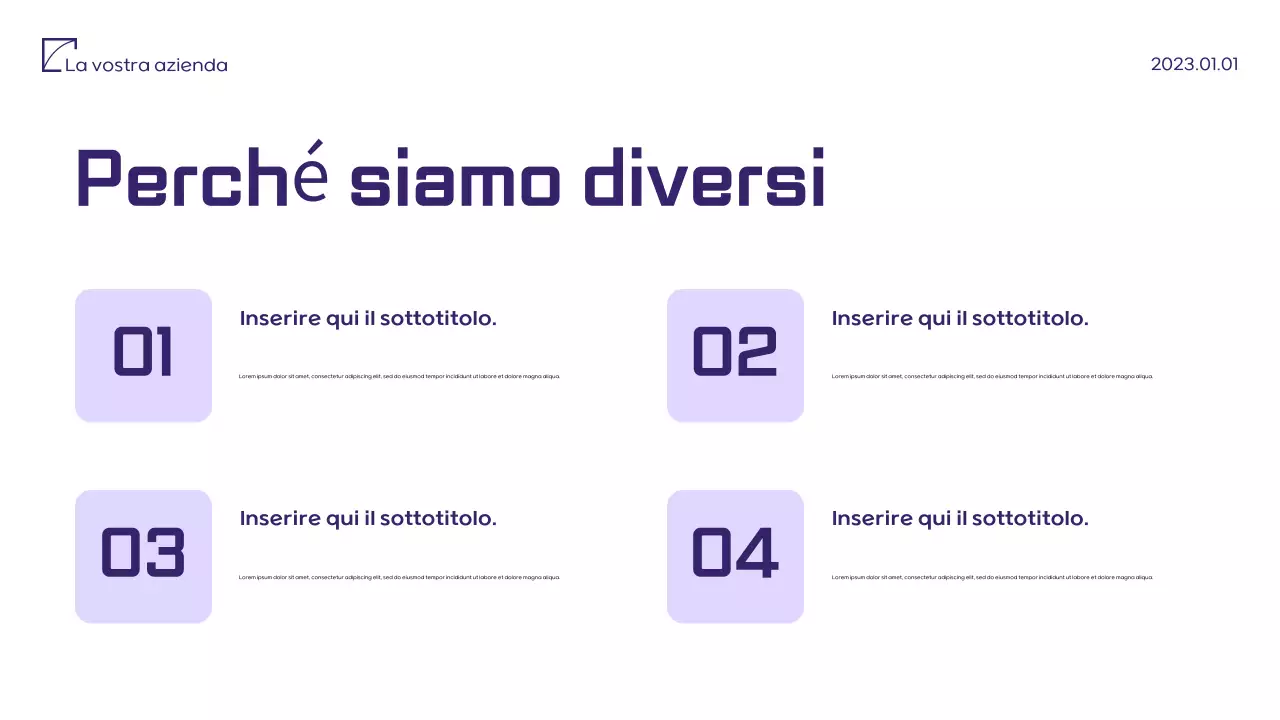 Documento di proposta di marketing minimalista viola
