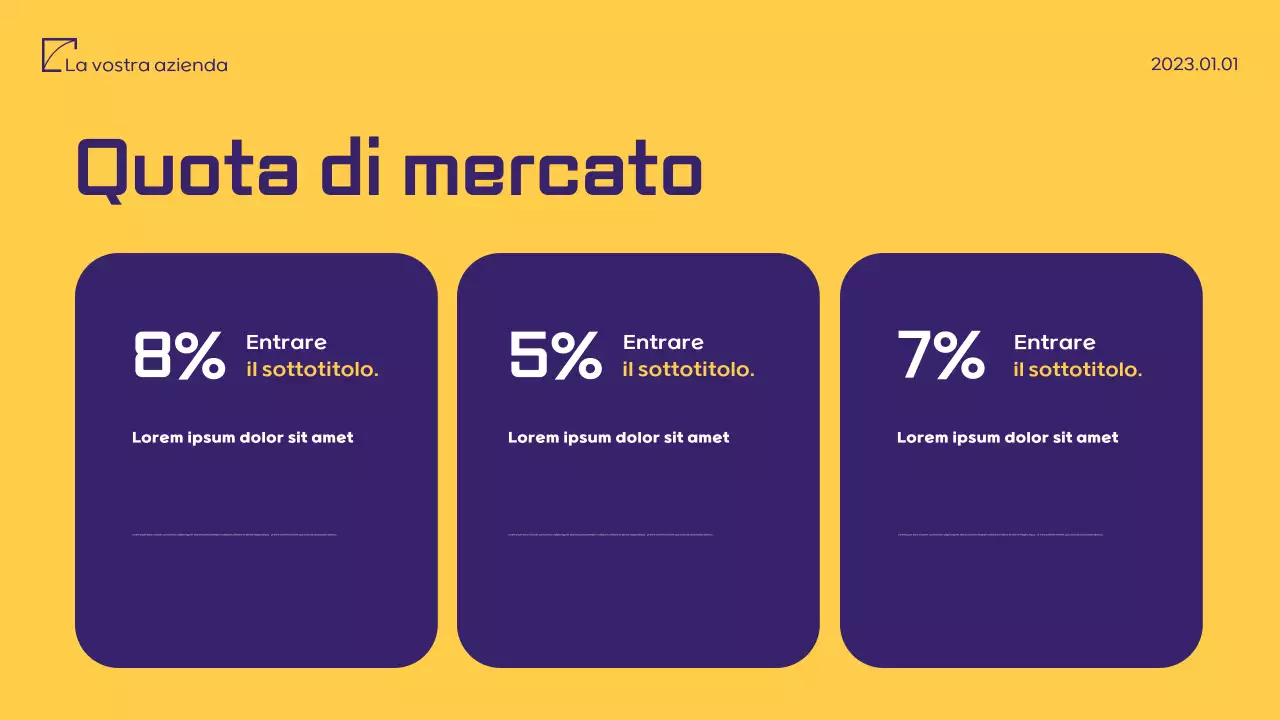 Documento di proposta di marketing minimalista viola