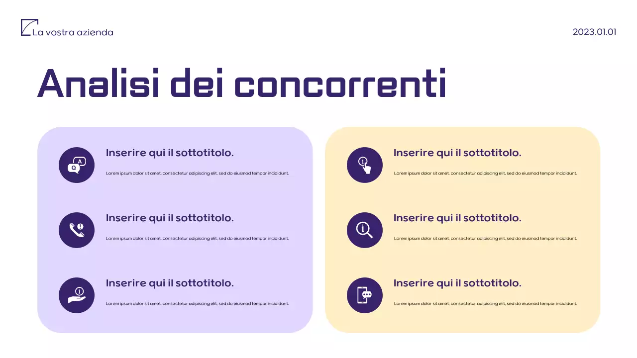 Documento di proposta di marketing minimalista viola