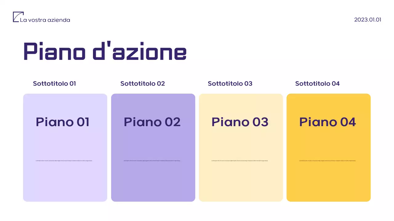 Documento di proposta di marketing minimalista viola