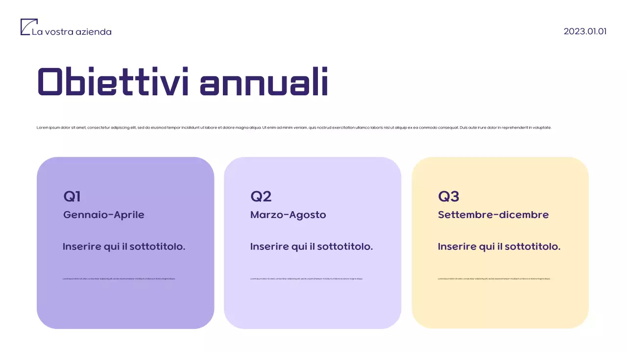 Documento di proposta di marketing minimalista viola