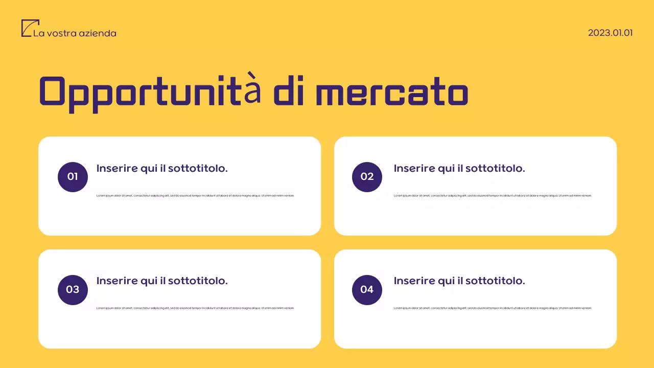 Documento di proposta di marketing minimalista viola