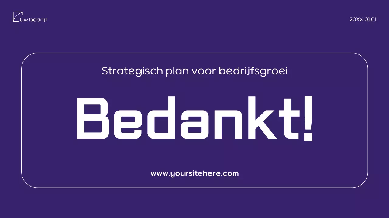 Paars minimalistisch marketingvoorstel