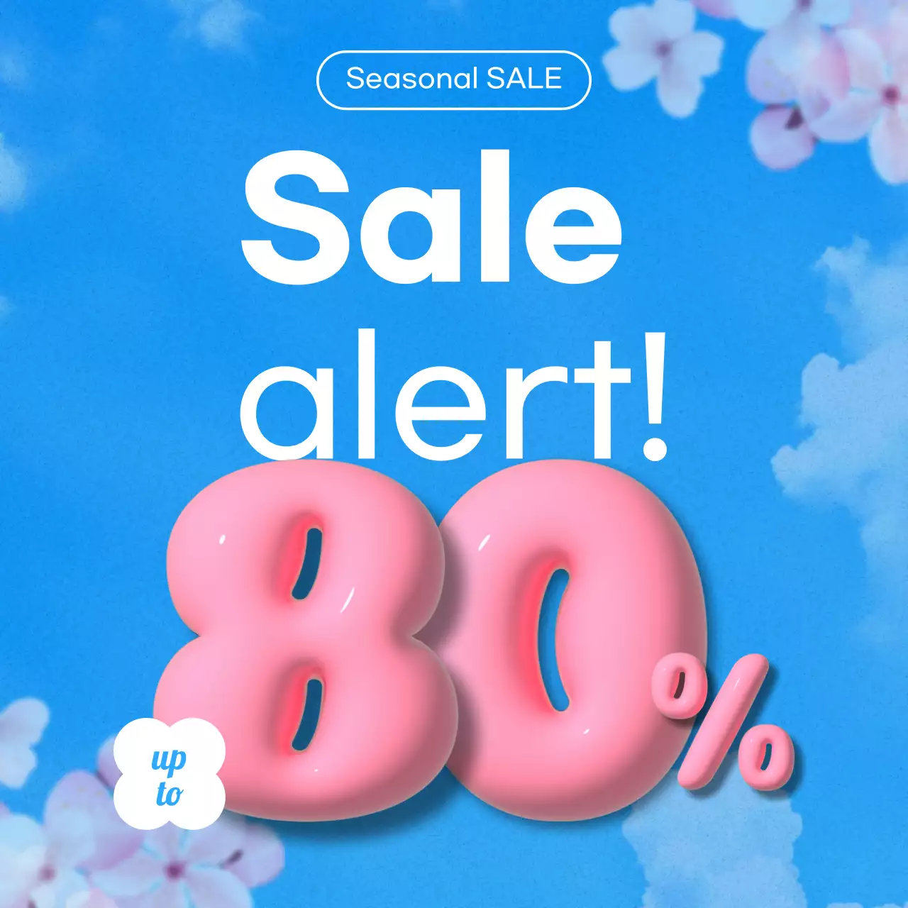 Promoção de venda de pop azul claro