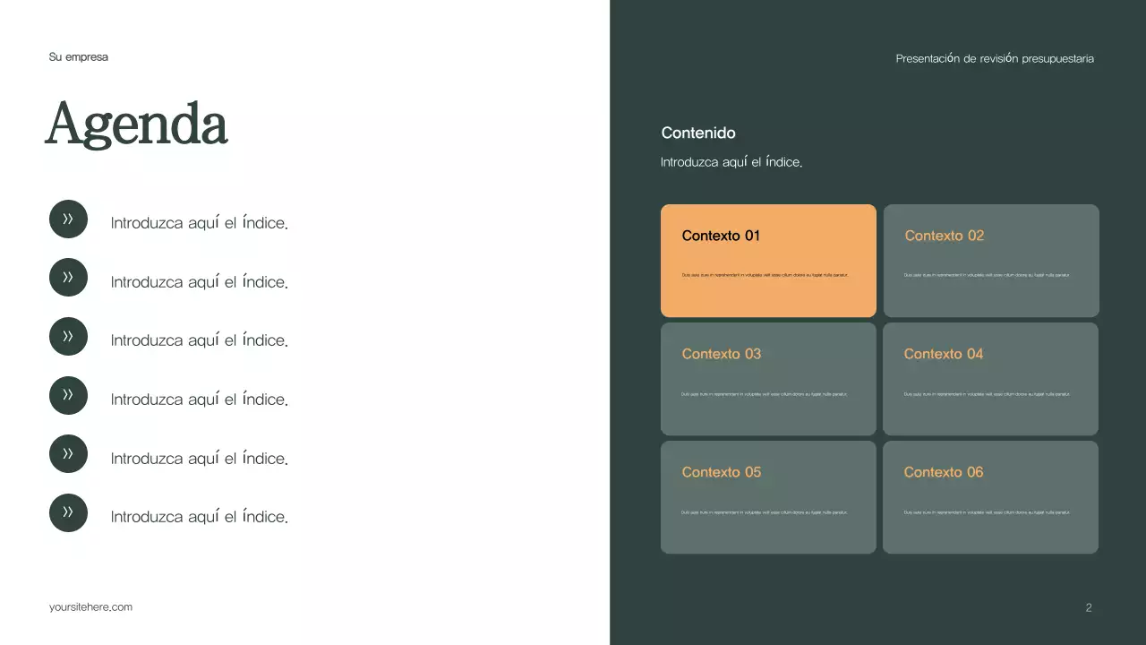 Informe presupuestario Green Modern