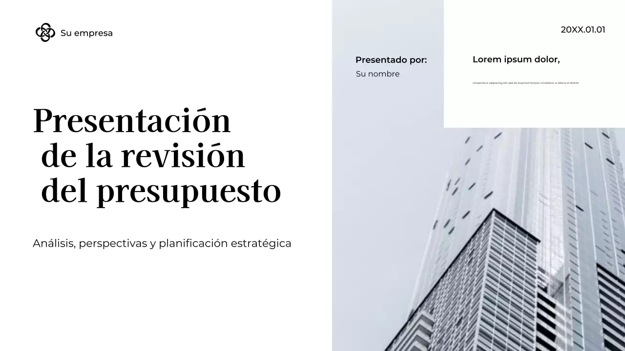 Presentación White Modern Finance