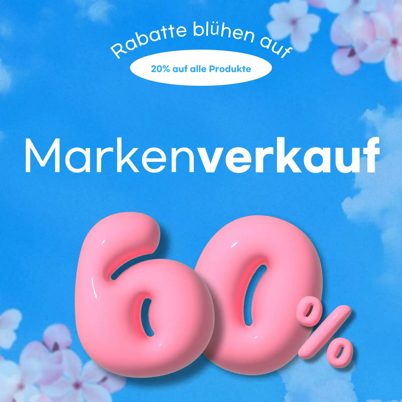 Hellblau pop Verkaufsförderung