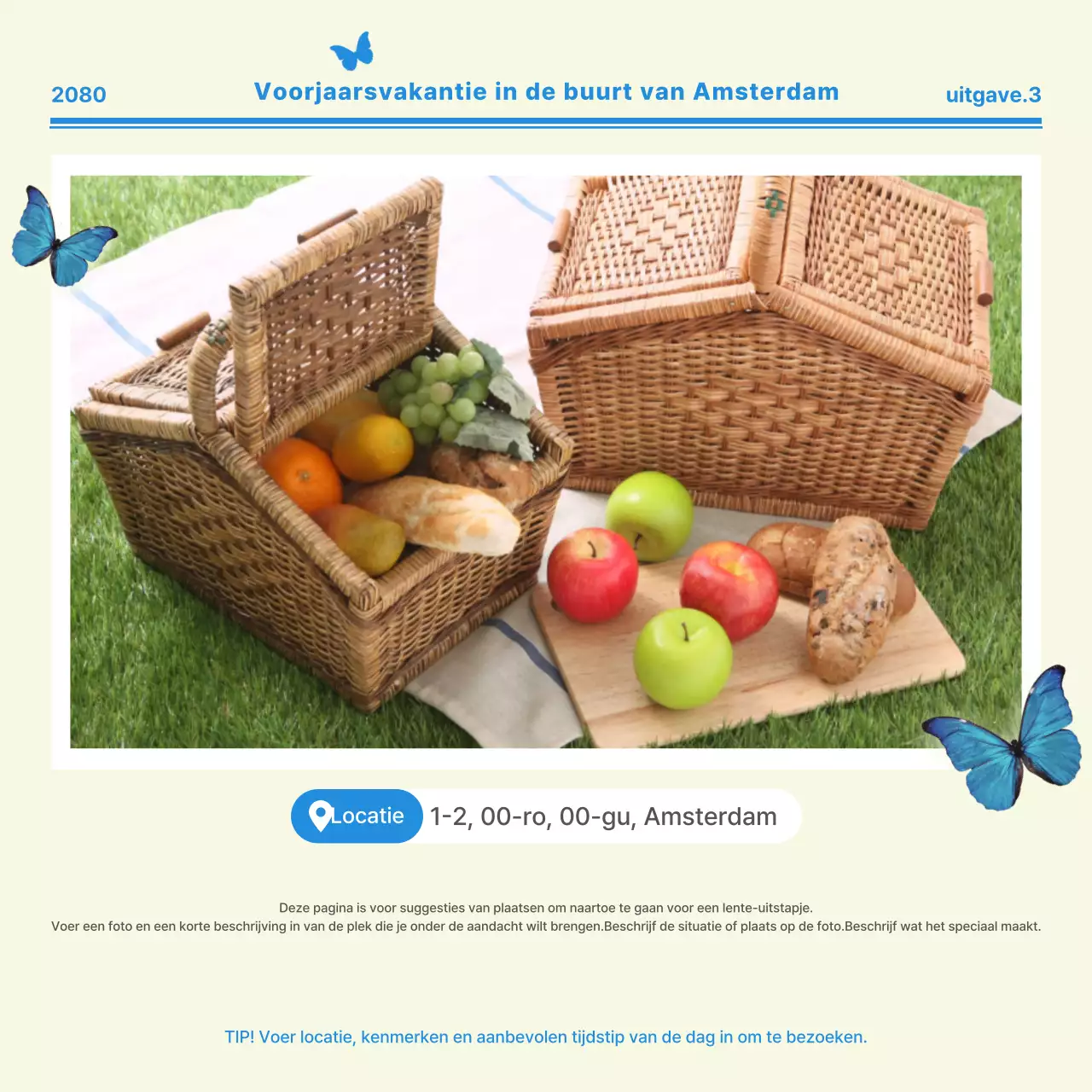 Beige Moderne Picknick Promotie