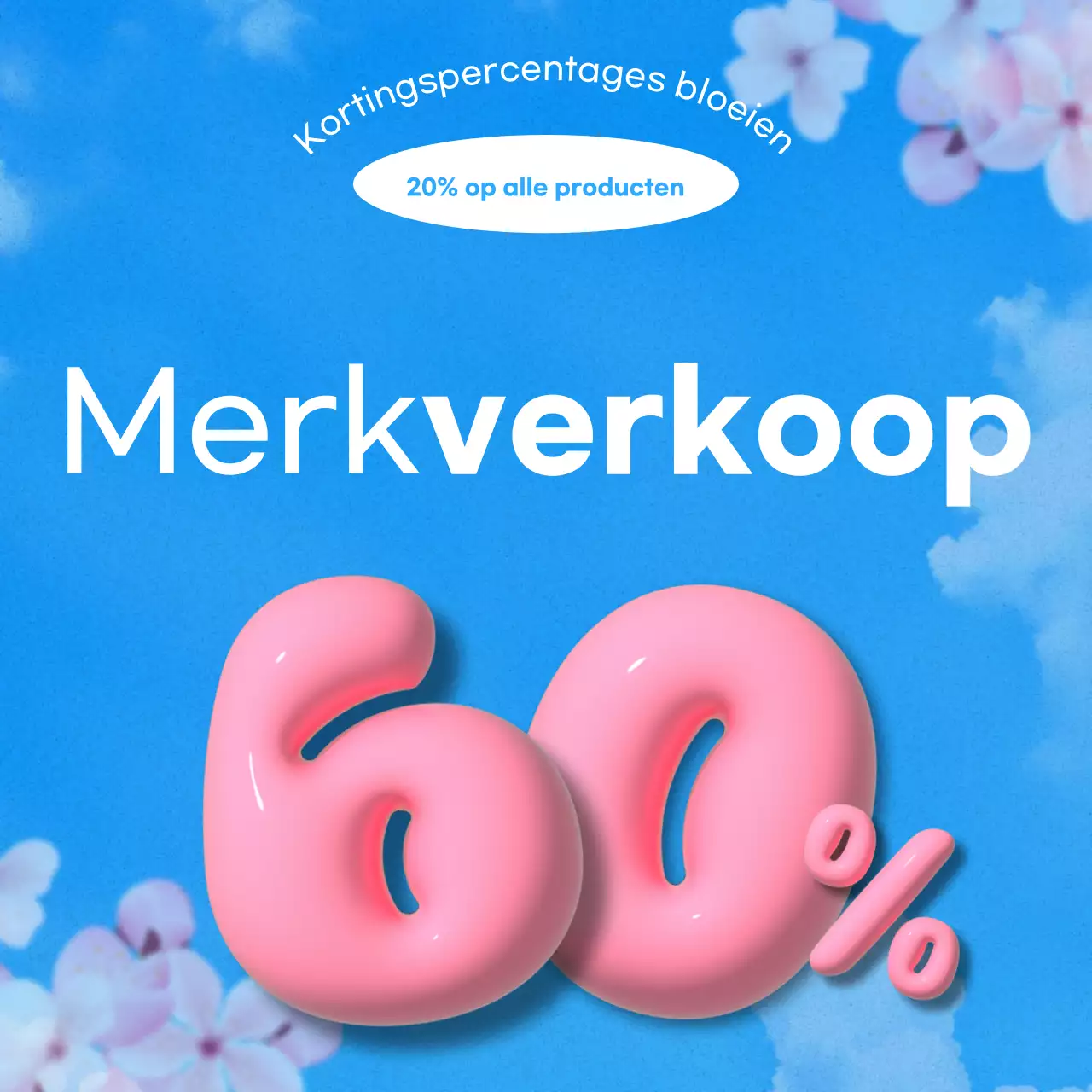 Lichtblauwe pop uitverkoopactie