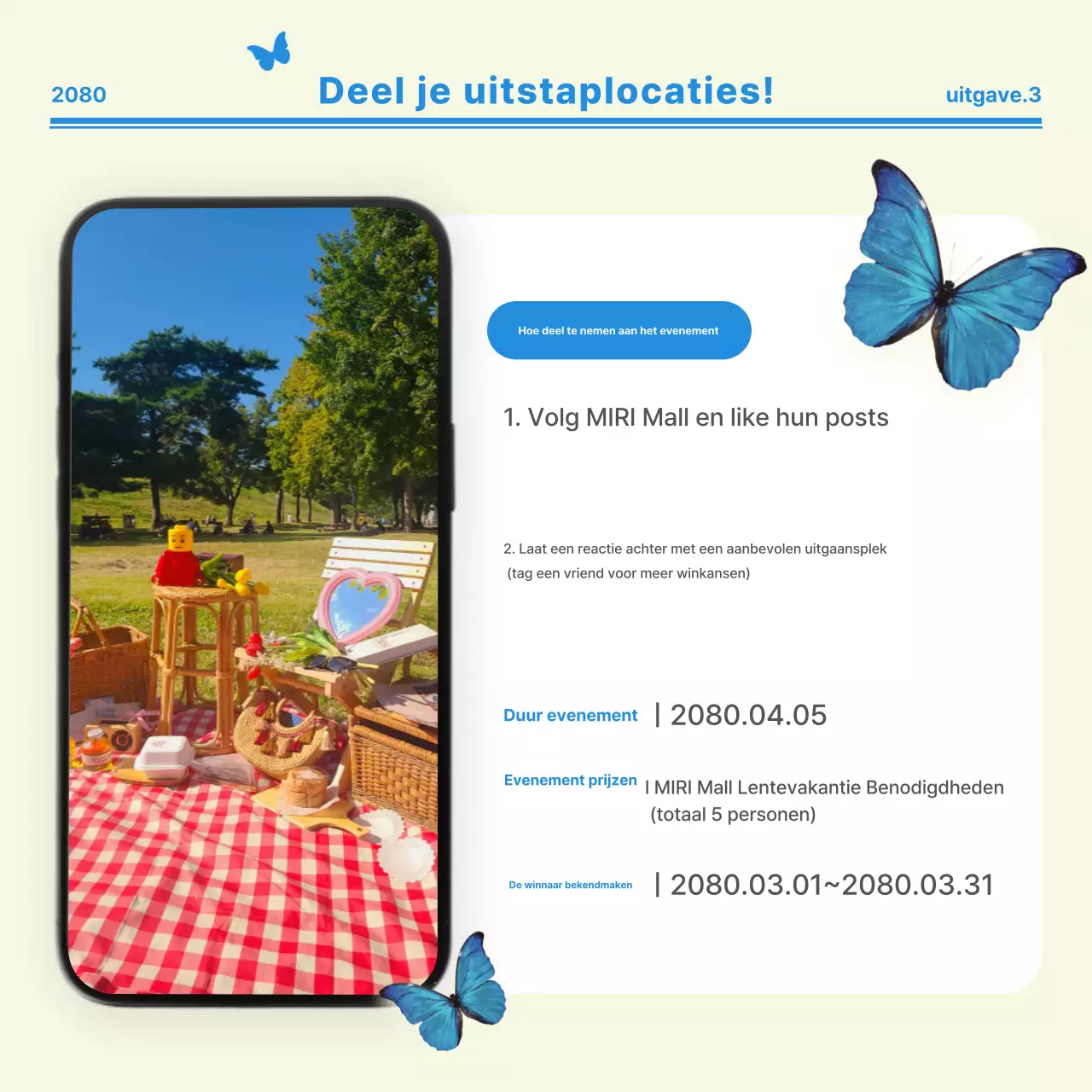 Beige Moderne Picknick Promotie