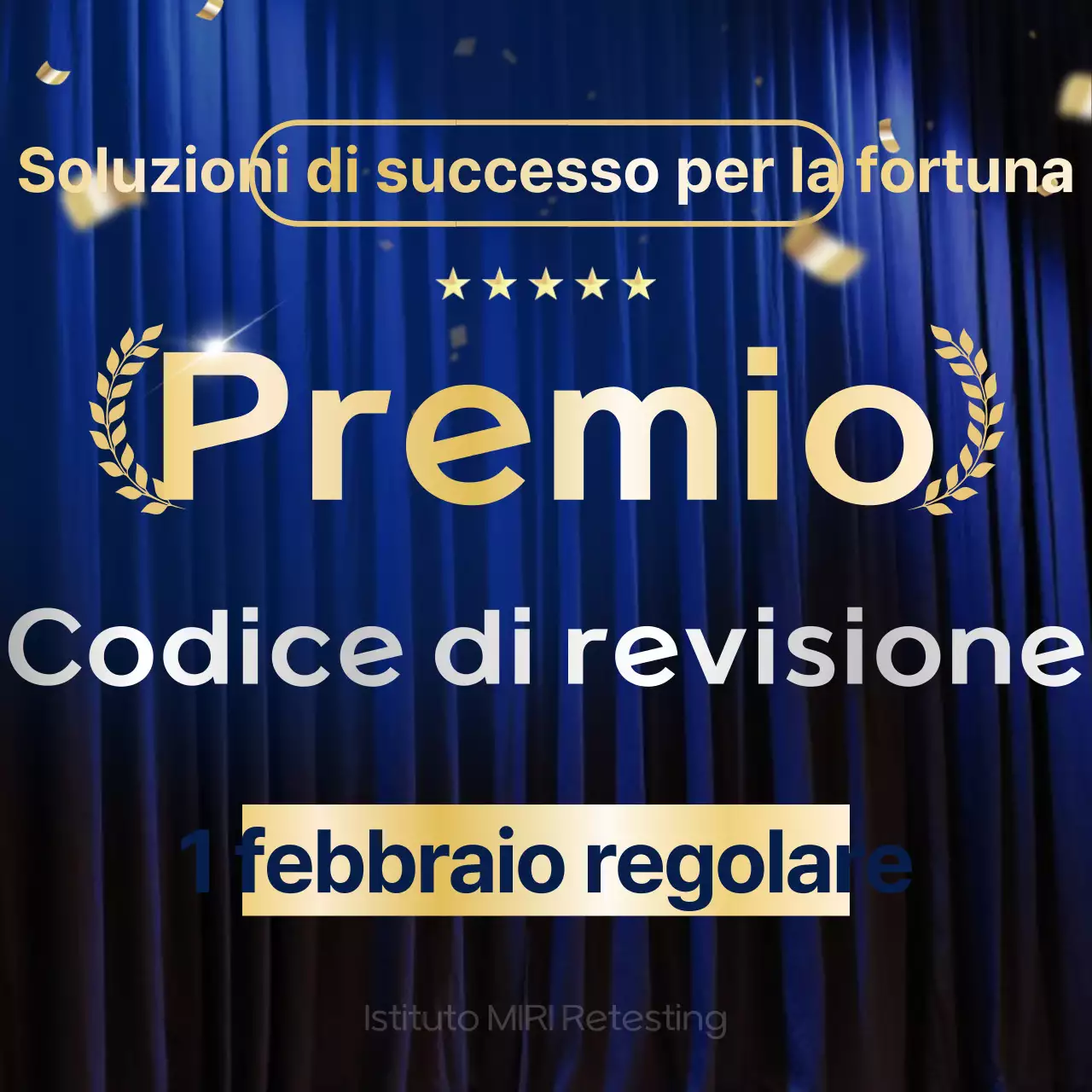 Annunci di formazione avanzata blu