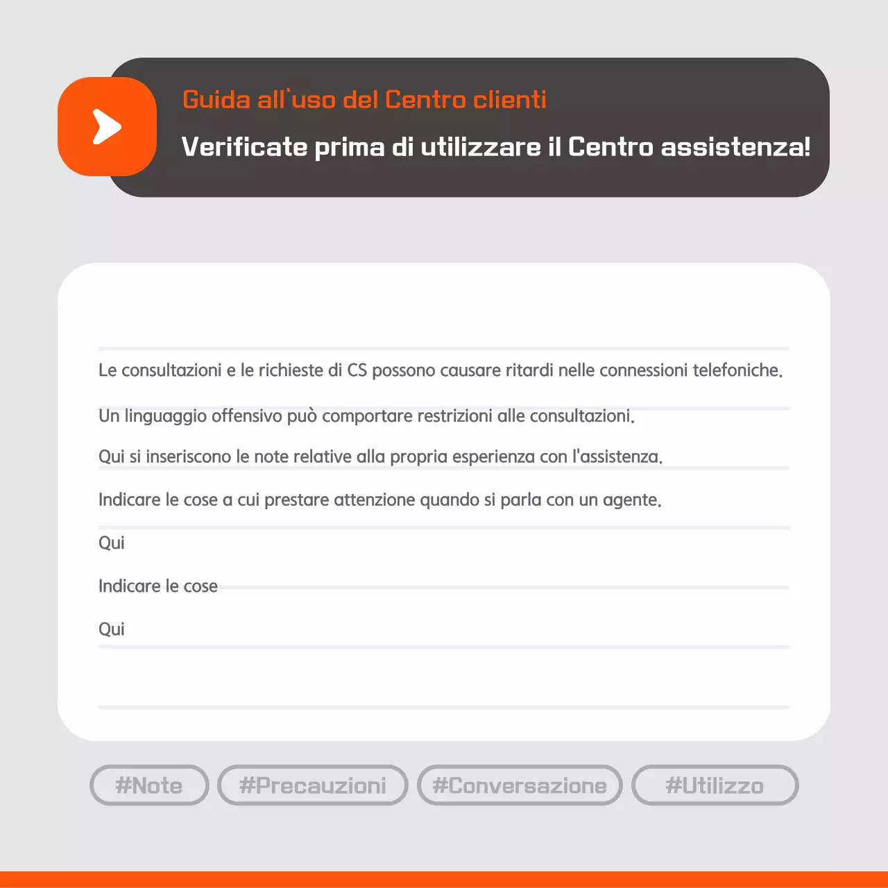 Centro di assistenza Orange Simple