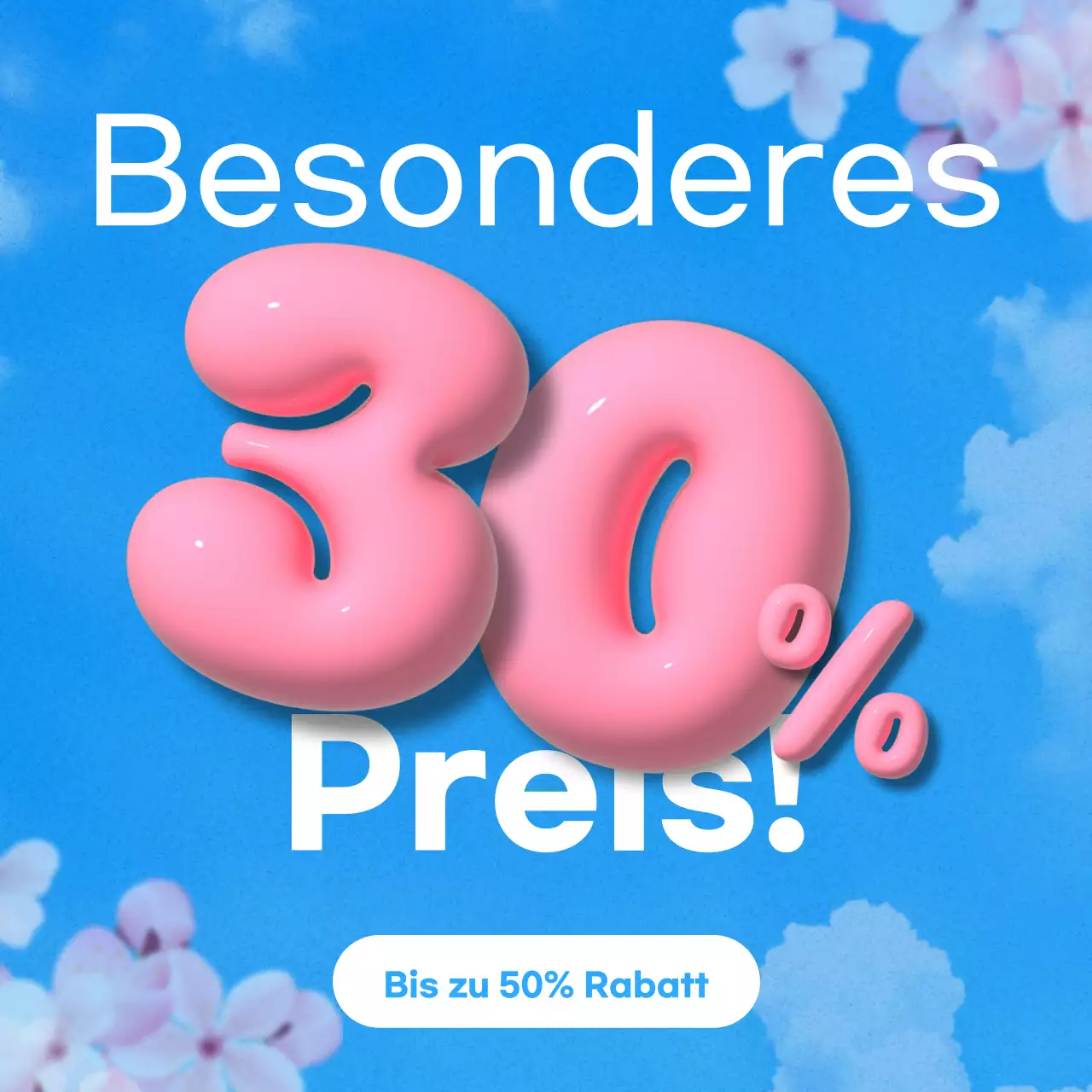 Hellblau pop Verkaufsförderung