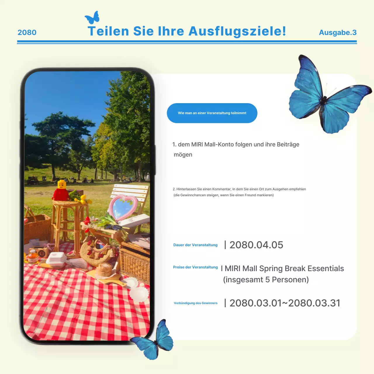 Beige Modern Picknick Promotion