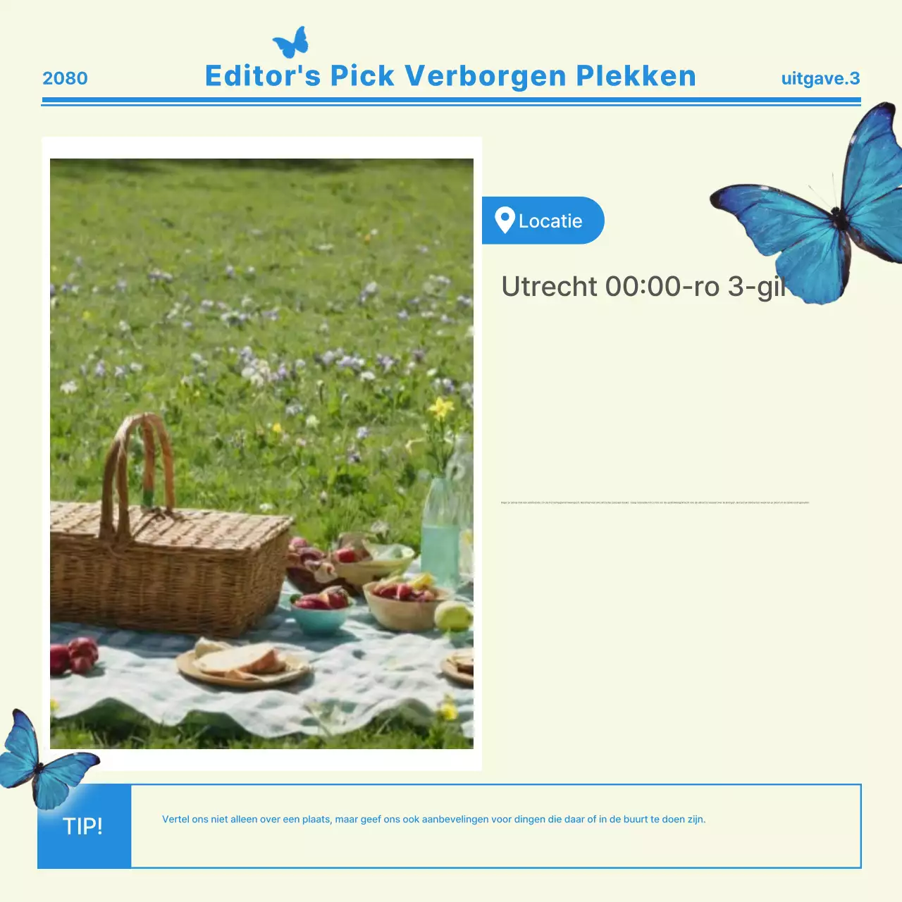 Beige Moderne Picknick Promotie