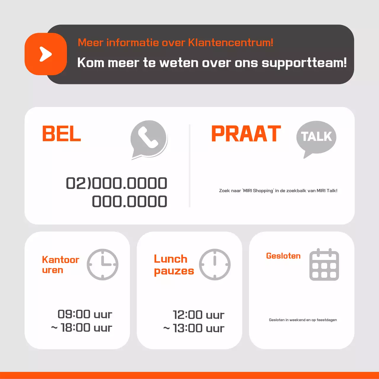 Oranje Eenvoudig Hulpcentrum