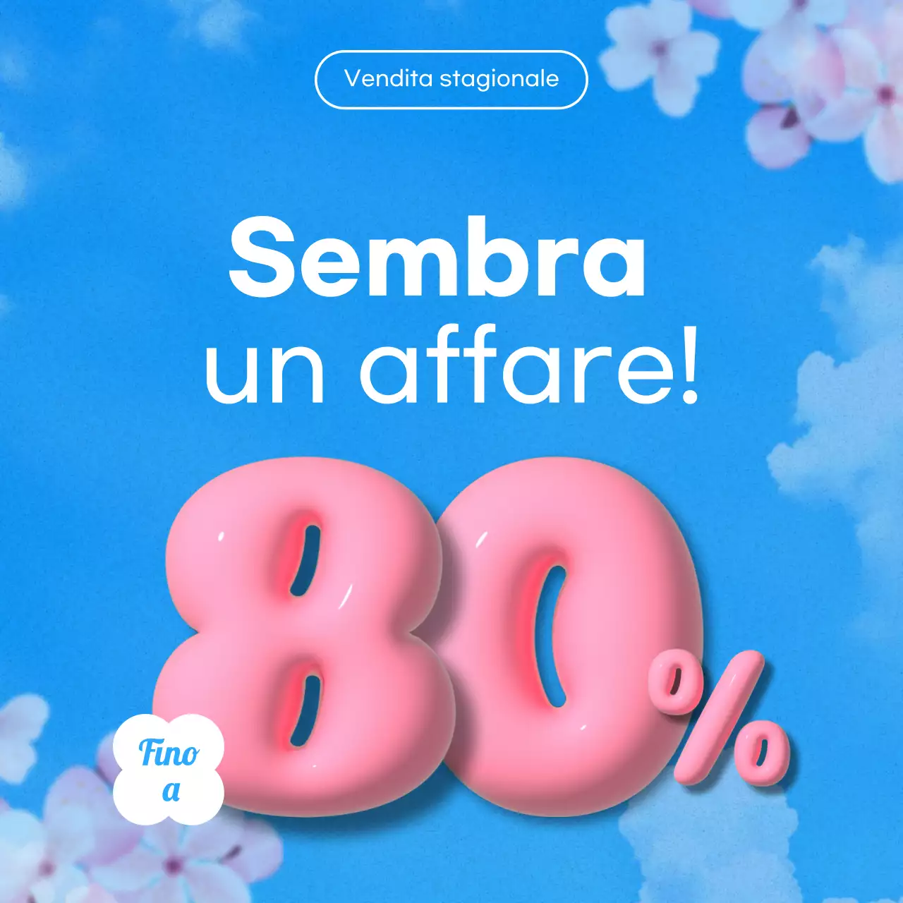 Promozione pop blu chiaro in vendita