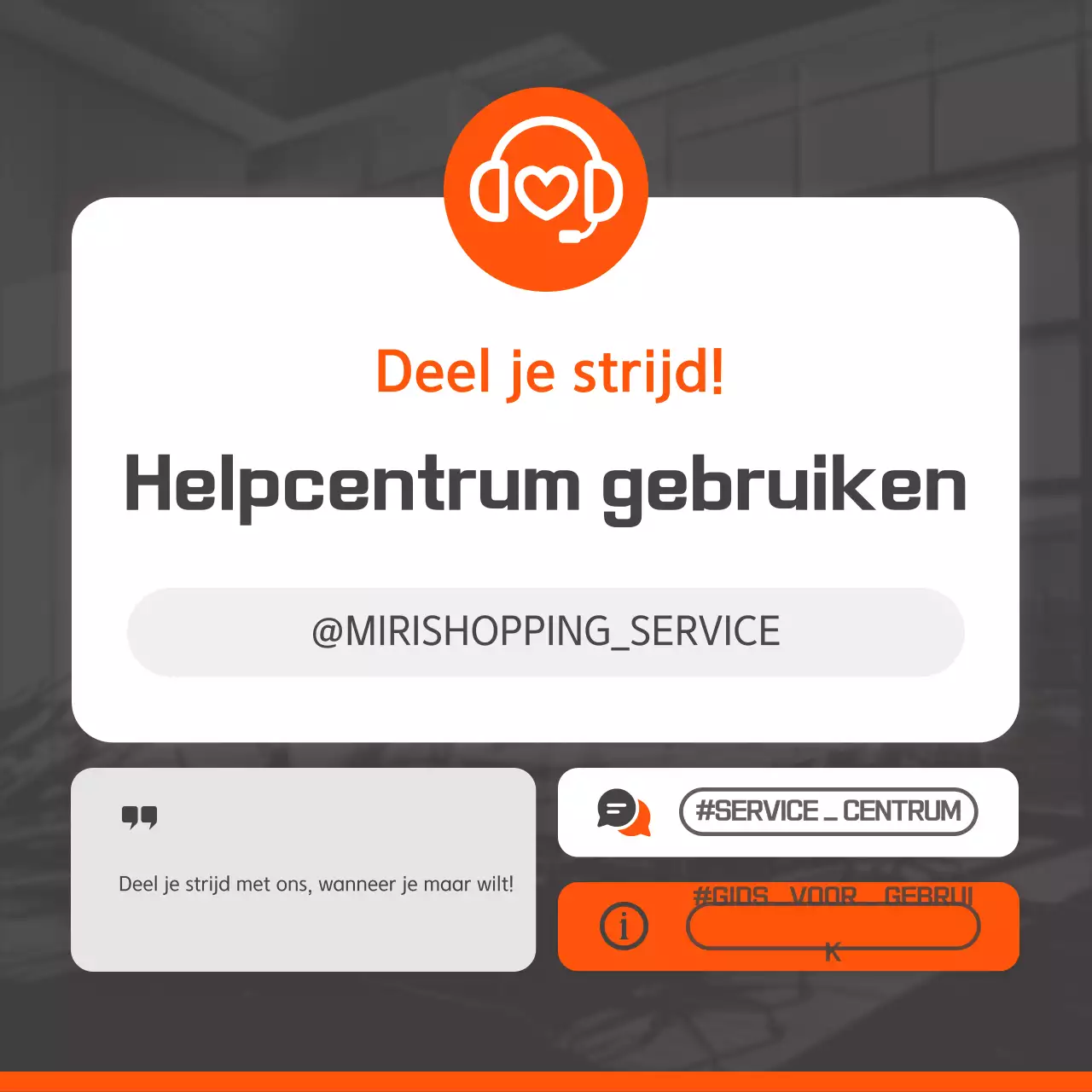 Oranje Eenvoudig Hulpcentrum