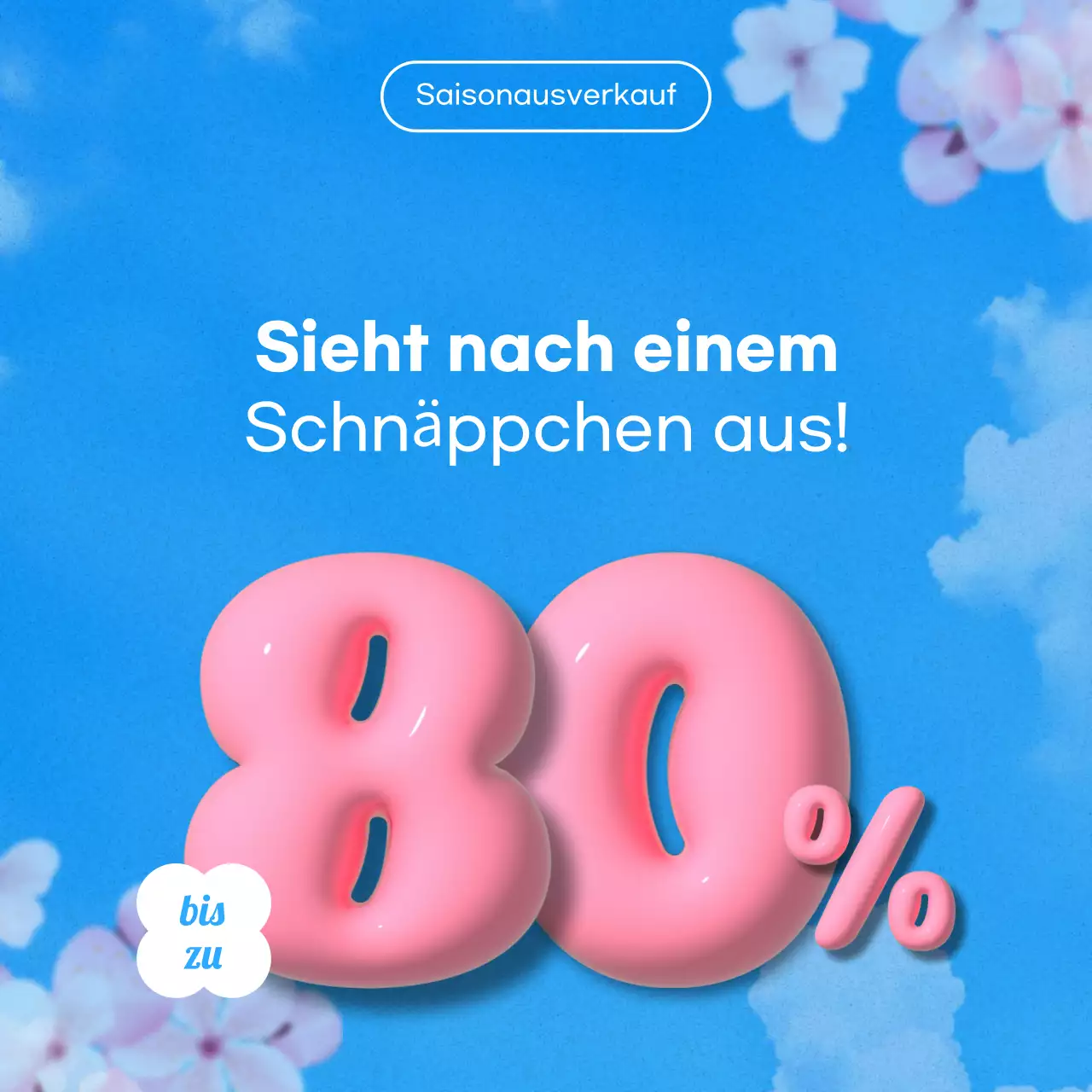 Hellblau pop Verkaufsförderung