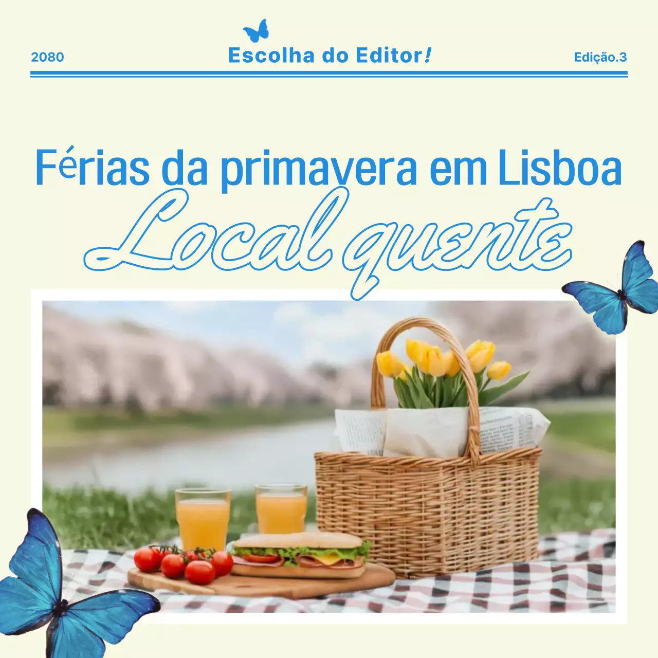 Promoção piquenique moderno bege