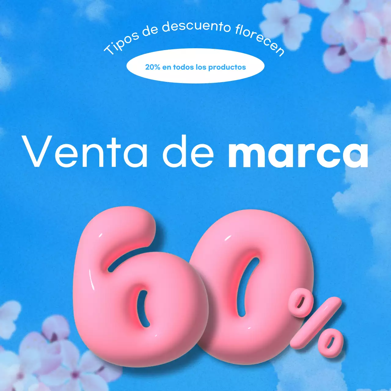 Promoción pop azul claro