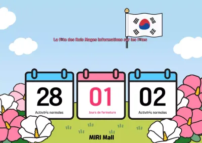 Avis de fermeture du jour des Rois mages bleu clair Tidy