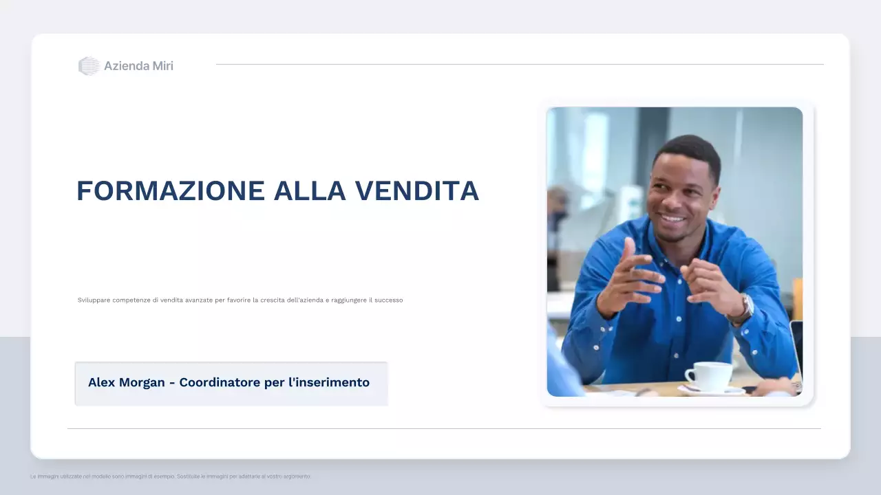corso di formazione alla vendita professionale blu
