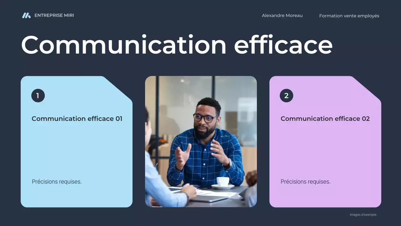 blue modern sales training for employees course