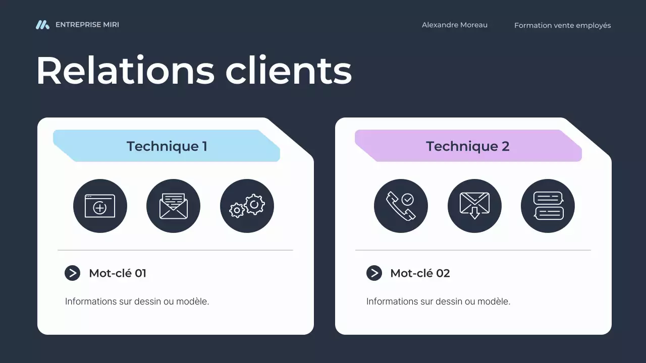 blue modern sales training for employees course
