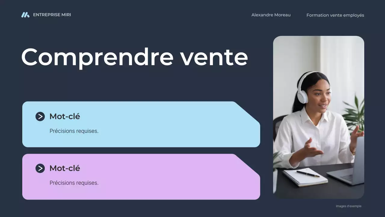 blue modern sales training for employees course