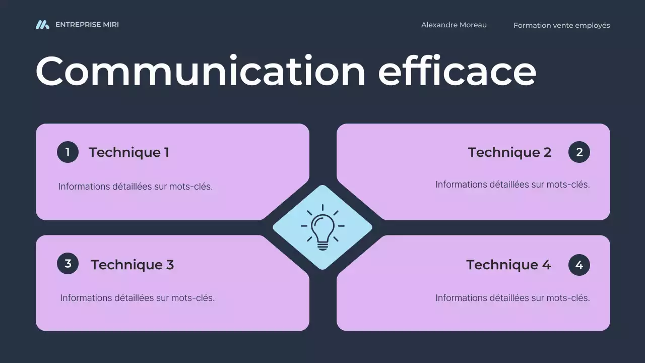 blue modern sales training for employees course