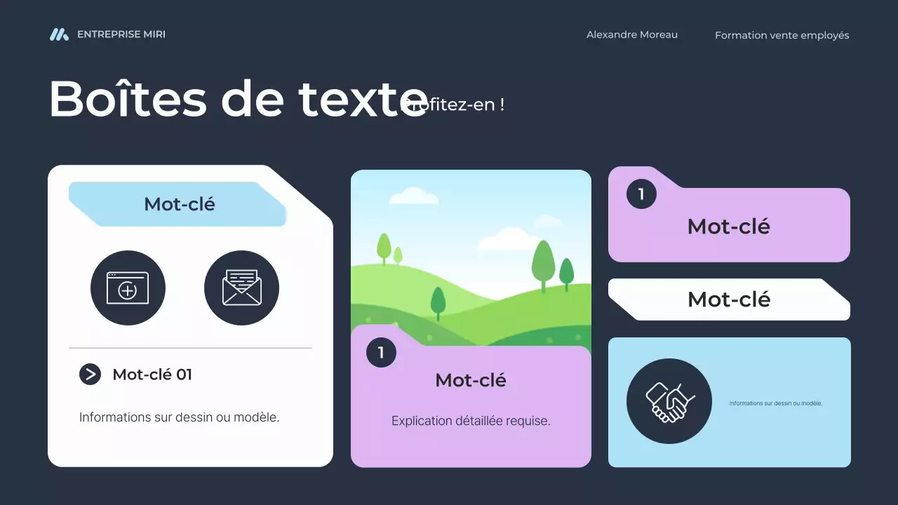 blue modern sales training for employees course