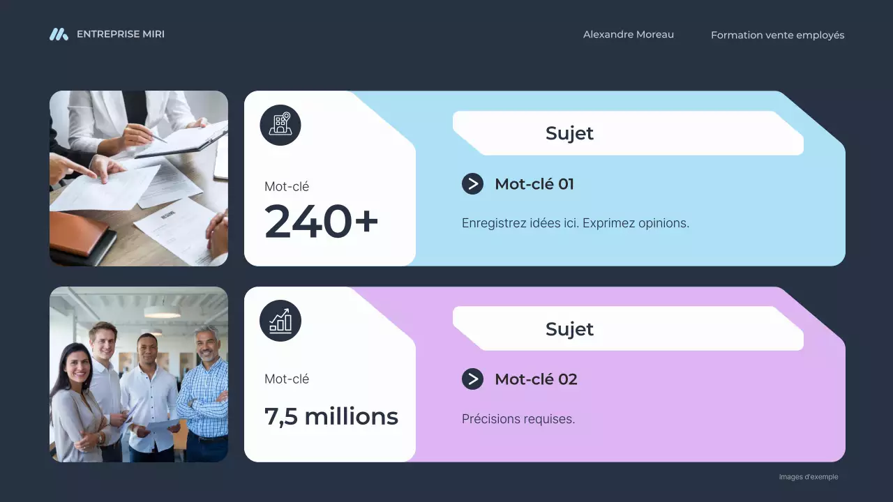 blue modern sales training for employees course