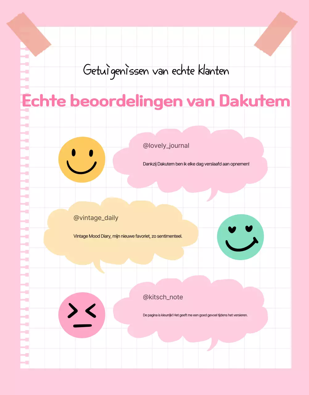 Roze Schattig Dagboek Tentoonstelling