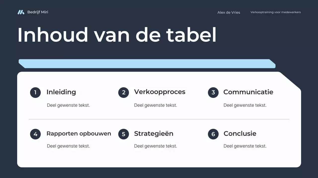 cursus blauwe moderne verkooptraining voor werknemers