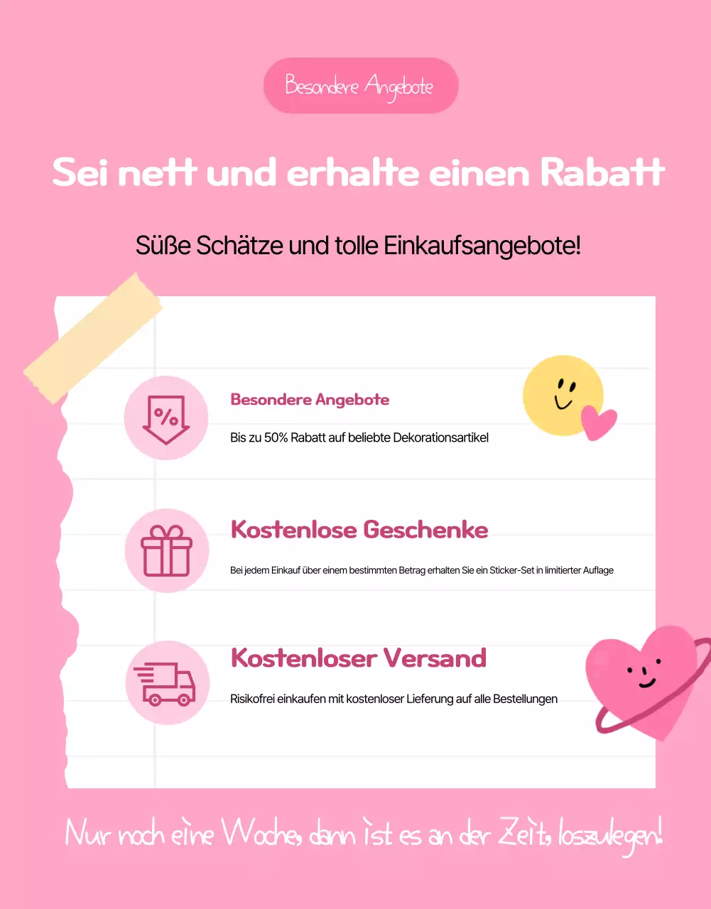 Pink Cute Diary Ausstellung
