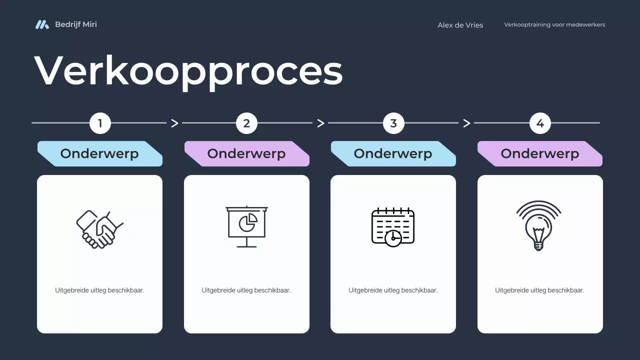 cursus blauwe moderne verkooptraining voor werknemers