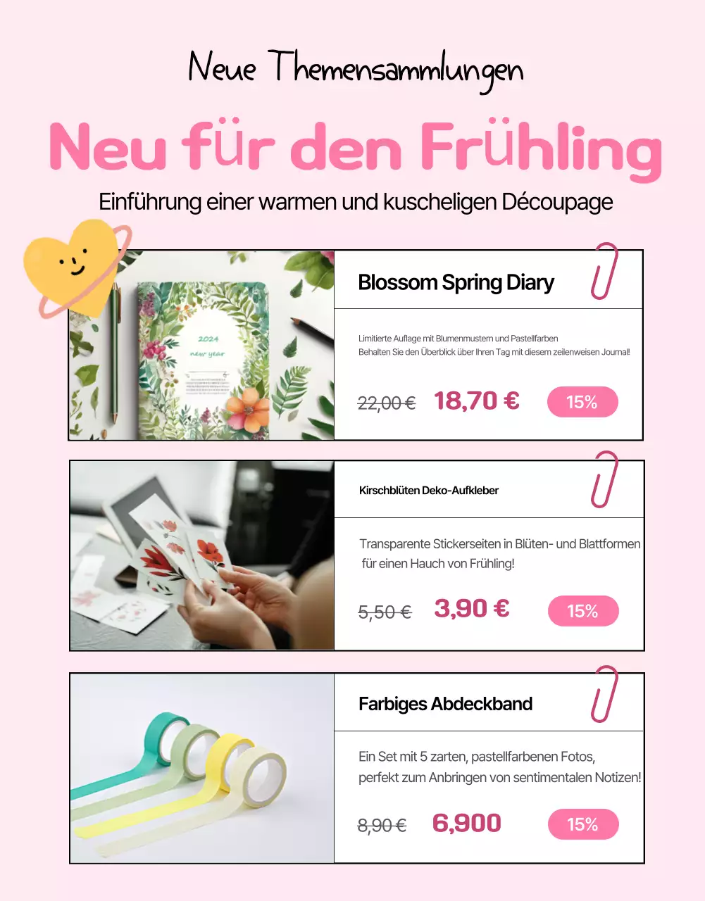 Pink Cute Diary Ausstellung