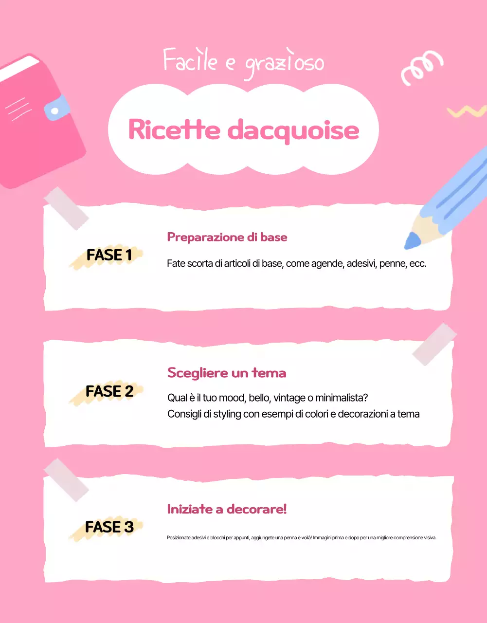 Mostra del diario rosa carino