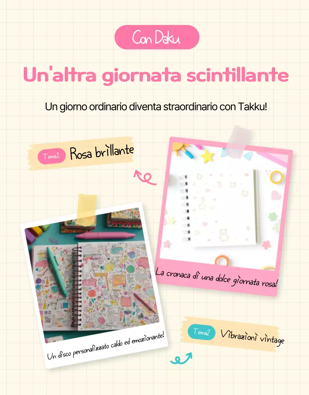 Mostra del diario rosa carino