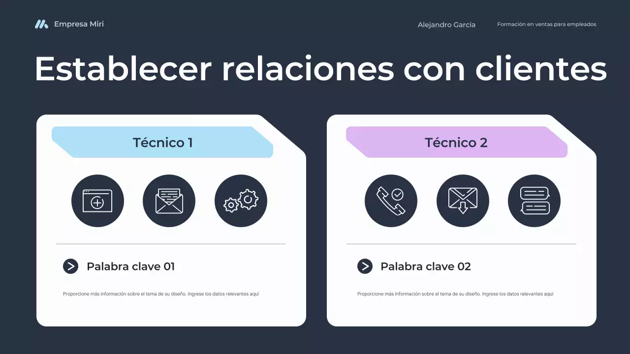 curso de formación en ventas blue modern para empleados
