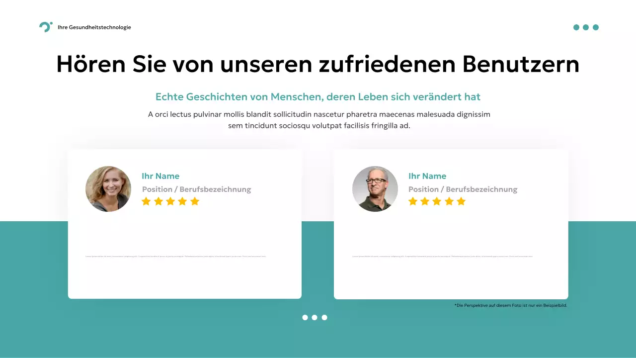 teal moderne Gesundheitsförderung