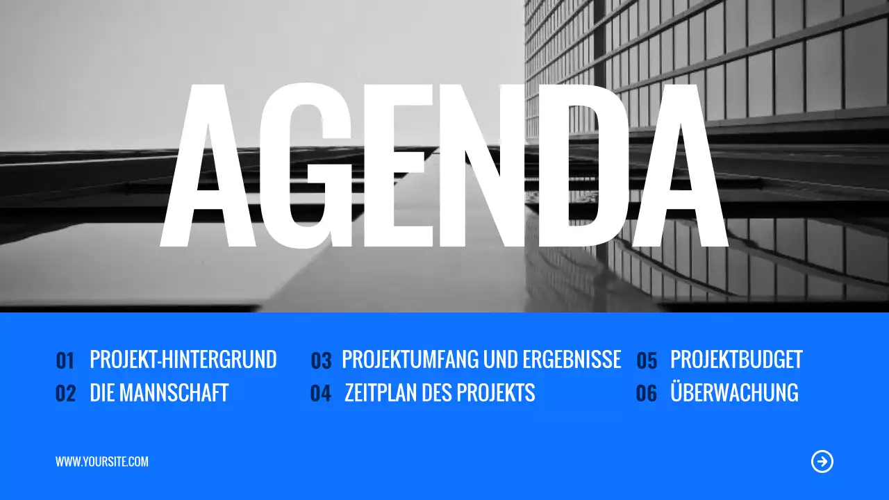 blue modern team event Präsentation