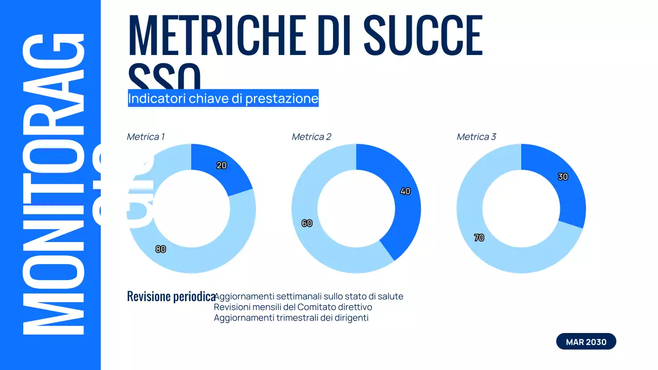presentazione dell'evento del team blu moderno