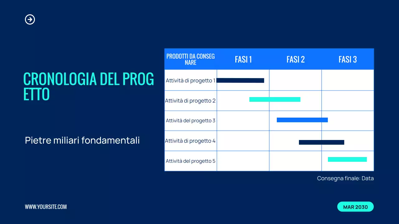 presentazione dell'evento del team blu moderno