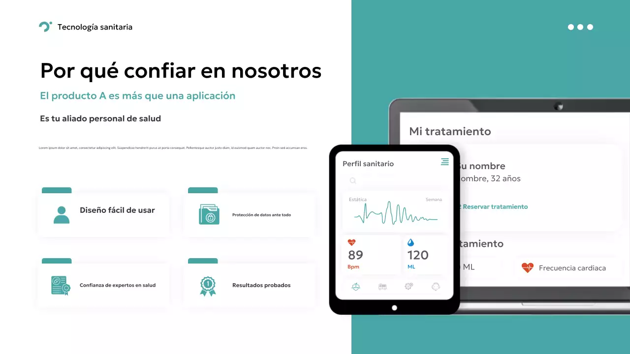 teal modern healthcare promotion