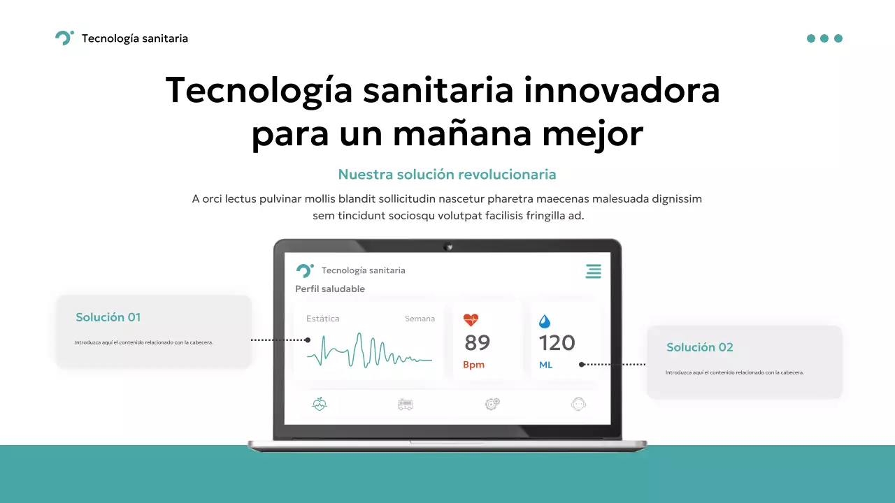 teal modern healthcare promotion