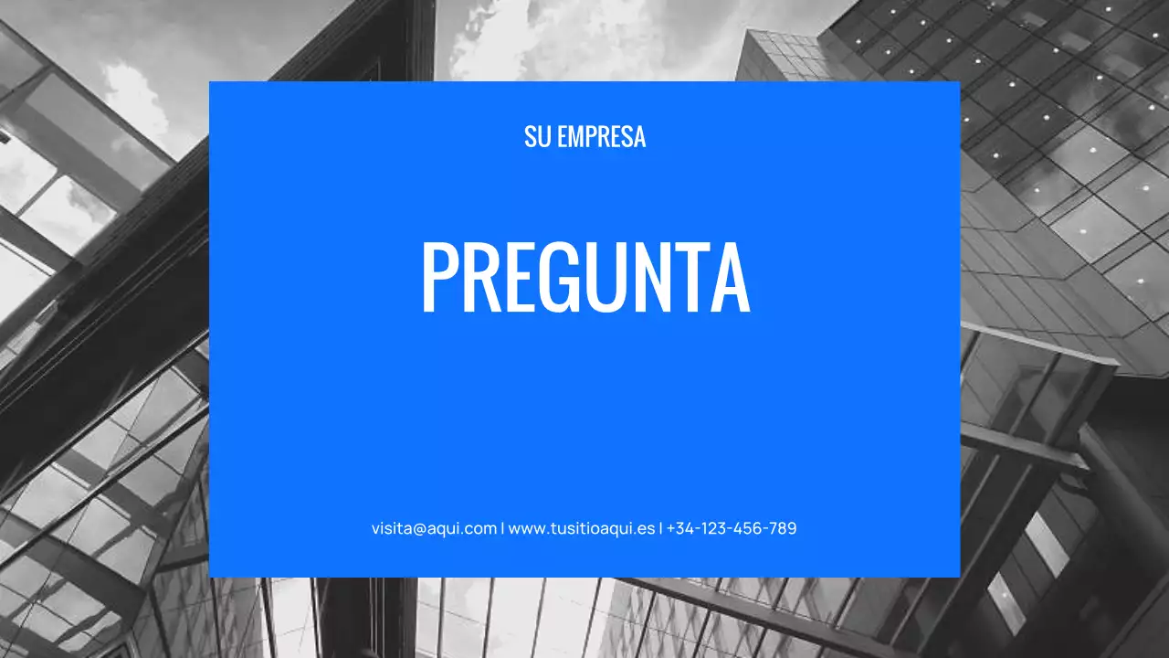 presentación del evento del equipo blue modern